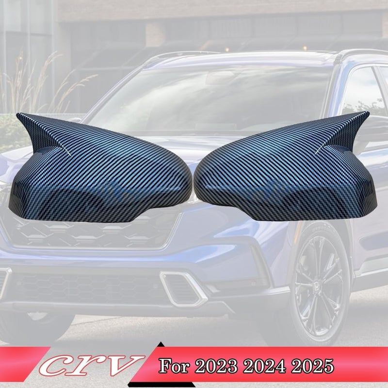 MUXEE Side Rear View Mirror Cover for Honda CRV 2023 2024 2025 2026 Carbon Fiber Turn Signal Housing Cover Accessories(with Turn Signal housing Slot.) - Image 2